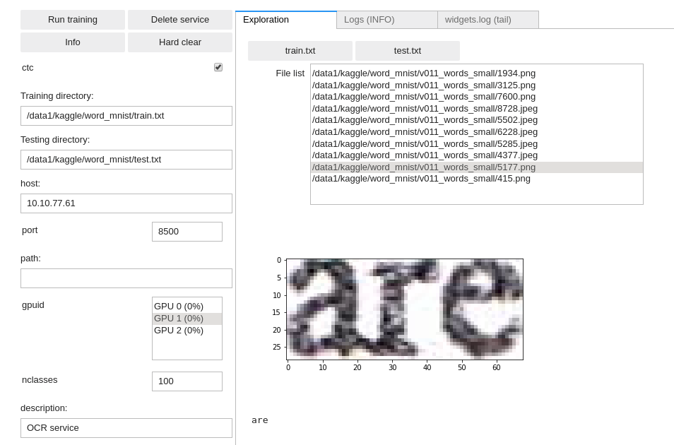 Image segmentation data check in DD platform Jupyter UI